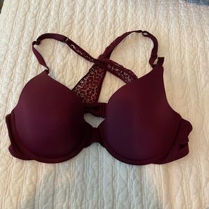 34B Victoria’s Secret Racerback Bra Burgundy - Sexy & Fun!